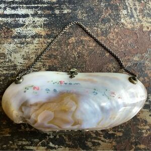 Antique Victorian Oyster Shell Purse